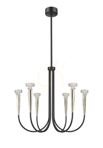 BOSTON P0603-06F-SDB1 Taklampa Svart 6xLED. small 0