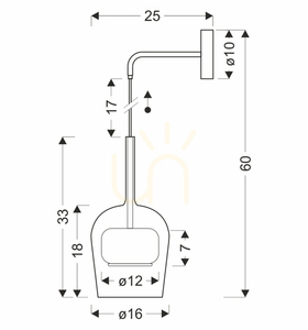 Vägglampa GLAXI svart GX53 9W CANDELLUX 21-50373 small 2