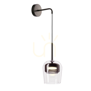Vägglampa GLAXI svart GX53 9W CANDELLUX 21-50373 small 0