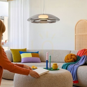 OMBRE 34 grå 10W taklampa CANDELLUX 31-51103 small 2