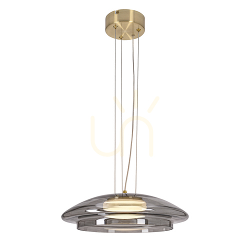 Kontrollera OMBRE 34 grå 10W taklampa CANDELLUX 31-51103