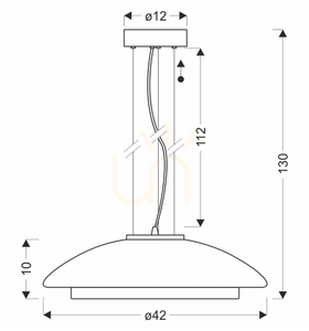 OMBRE 42 grå 10W taklampa CANDELLUX 31-51097 small 4