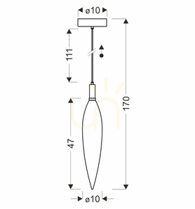 NORDIC taklampa brun G9 5W CANDELLUX 31-51318 small 4