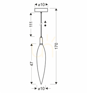 NORDIC taklampa transparent G9 5W CANDELLUX 31-51349 small 4