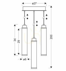 CORTE taklampa transparent LED 25W CANDELLUX 33-50762 small 4