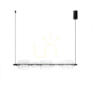 Candellux PLAYA svart pendellampa med klart glas LED 15 W 86 cm 35-50526 small 4