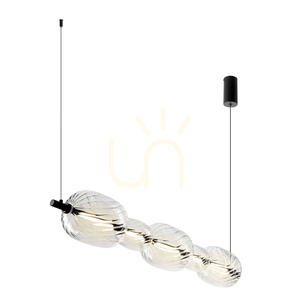 Candellux PLAYA svart pendellampa med klart glas LED 15 W 86 cm 35-50526 small 6