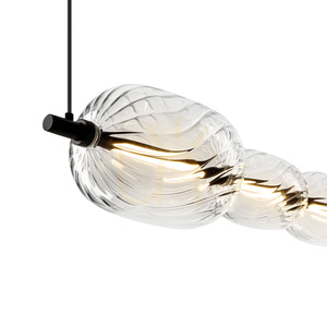 Pendellampa Candellux PLAYA 36-50533, svart med klart glas, LED 17 W 3000 K, 97 cm small 6