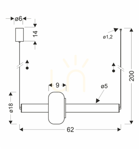 PURAS taklampa vit LED 15W CANDELLUX 31-50595 small 4