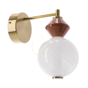 FLORES brun LED 7W vägglampa CANDELLUX 21-50694 small 0