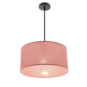 Candellux SHANTI 31-38647 pendellampa, ljust ljungrosa skärm 40 cm, 1×E27 small 5
