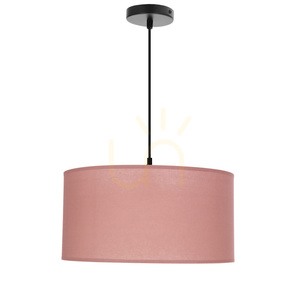 Candellux SHANTI 31-38647 pendellampa, ljust ljungrosa skärm 40 cm, 1×E27 small 6