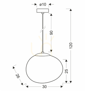 STONES taklampa vit svart E27 40W CANDELLUX 31-35141 small 4