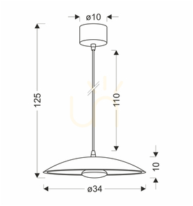 LUND taklampa vit LED 10W CANDELLUX 50133054 small 4