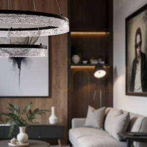 FROZI svart LED 38W pendellampa CANDELLUX 32-35561 small 2