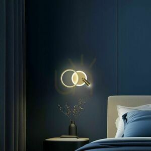 MONET LED-vägglampa i guld 13W CANDELLUX 22-35677 small 2