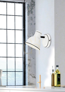 Vägglampa ZUMBA vit svart E14 40W CANDELLUX 91-72115 small 1
