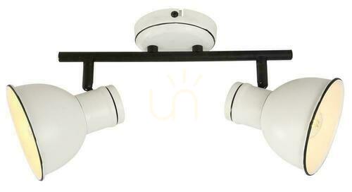 Kontrollera ZUMBA taklampa vit svart E14 2x40W CANDELLUX 92-72139