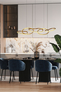 ANNELI taklampa guld LED 45W CANDELLUX 34-35646 small 1
