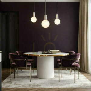 Candellux TESTA 33-51110 pendellampa beige 3x G9 glasklot 85 cm small 2