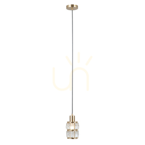 Italux Pendellampa Guld Kristall E27 PND-40668-1-HBR 0 Italux Pendellampa Guld Kristall E27 PND-40668-1-HBR small 0
