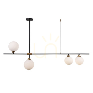 Italux Belmonte Pendel 4-Ljus G9 Svart Mässing PND-9152-4-OPAL small 2