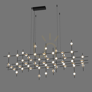 Italux Provenza svart LED pendellampa 55 ljuspunkter 3000K MD18001067-55A BG small 1