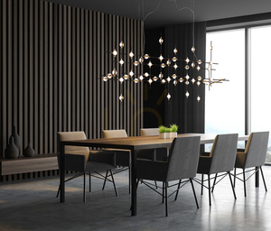 Italux Provenza svart LED pendellampa 55 ljuspunkter 3000K MD18001067-55A BG small 0