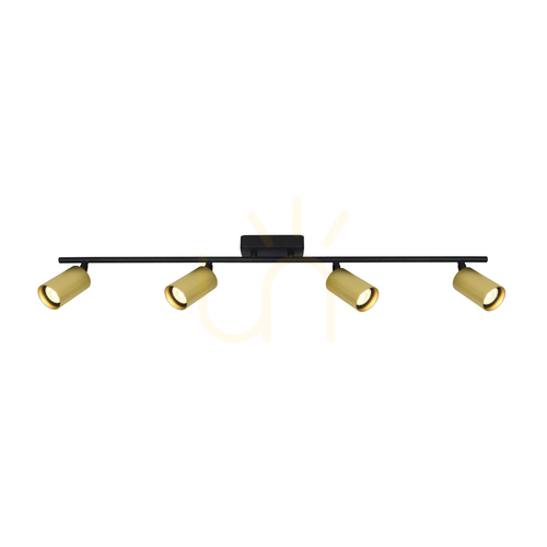 Kontrollera Spotlight Italux Tris 4xGU10 Svart Aluminium 82 cm SPL-46829-4-BK