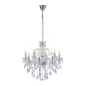 Paul Neuhaus GRACIA 3081-00 transparent kristallkrona 8×E14 71 cm small 1