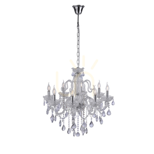 Paul Neuhaus GRACIA 3081-00 transparent kristallkrona 8×E14 71 cm small 9