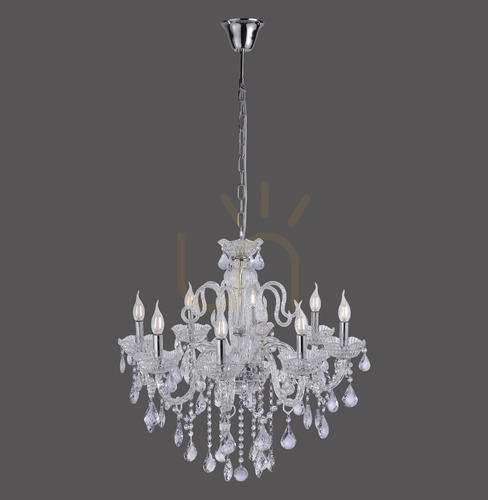 Kontrollera GRACIA Taklampa 3081-00 Transparent 8xE14