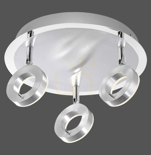 Kontrollera SILEDA plafond 6788-96 Silver 3xLED