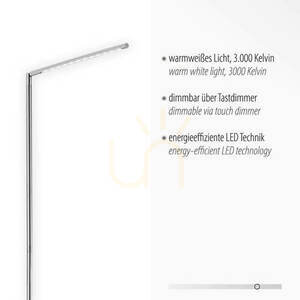 DAWDA Golvlampa 11012-55 Silver 1xLED small 3