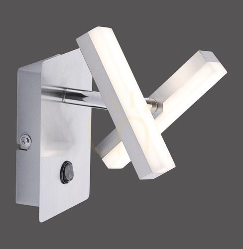 Kontrollera RICO vägglampa 11276-55 Silver 2xLED