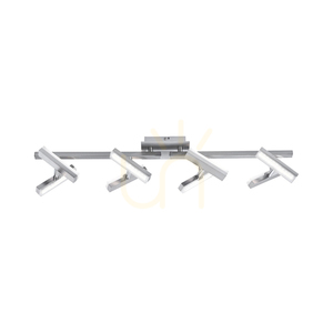 LED-plafond RICO 11278-55 stålfärgad med 8 justerbara huvuden 16,4 W 3000 K small 1