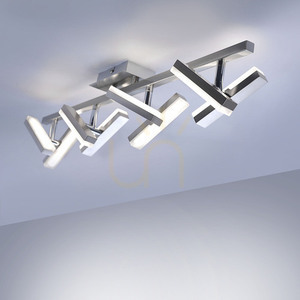LED-plafond RICO 11278-55 stålfärgad med 8 justerbara huvuden 16,4 W 3000 K small 9