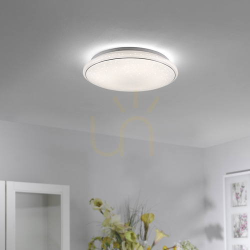 Kontrollera Paul Neuhaus / JUST LIGHT Jupiter 14364-16 vit LED-taklampa 44 cm 32 W