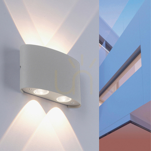 CARLO vägglampa 9487-21 Silver 4xLED small 2