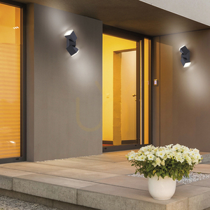 Utomhusvägglampa RYAN 9722-13 antracit 2xLED IP54 small 2