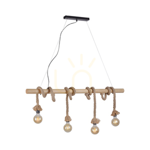 ROPE Pendellampa 15483-18 Brons 4xE27 small 6