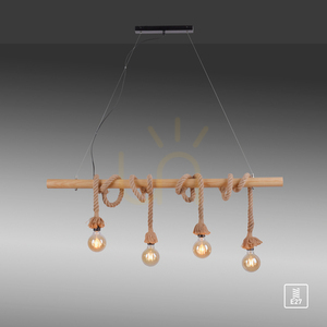 ROPE Pendellampa 15483-18 Brons 4xE27 small 9