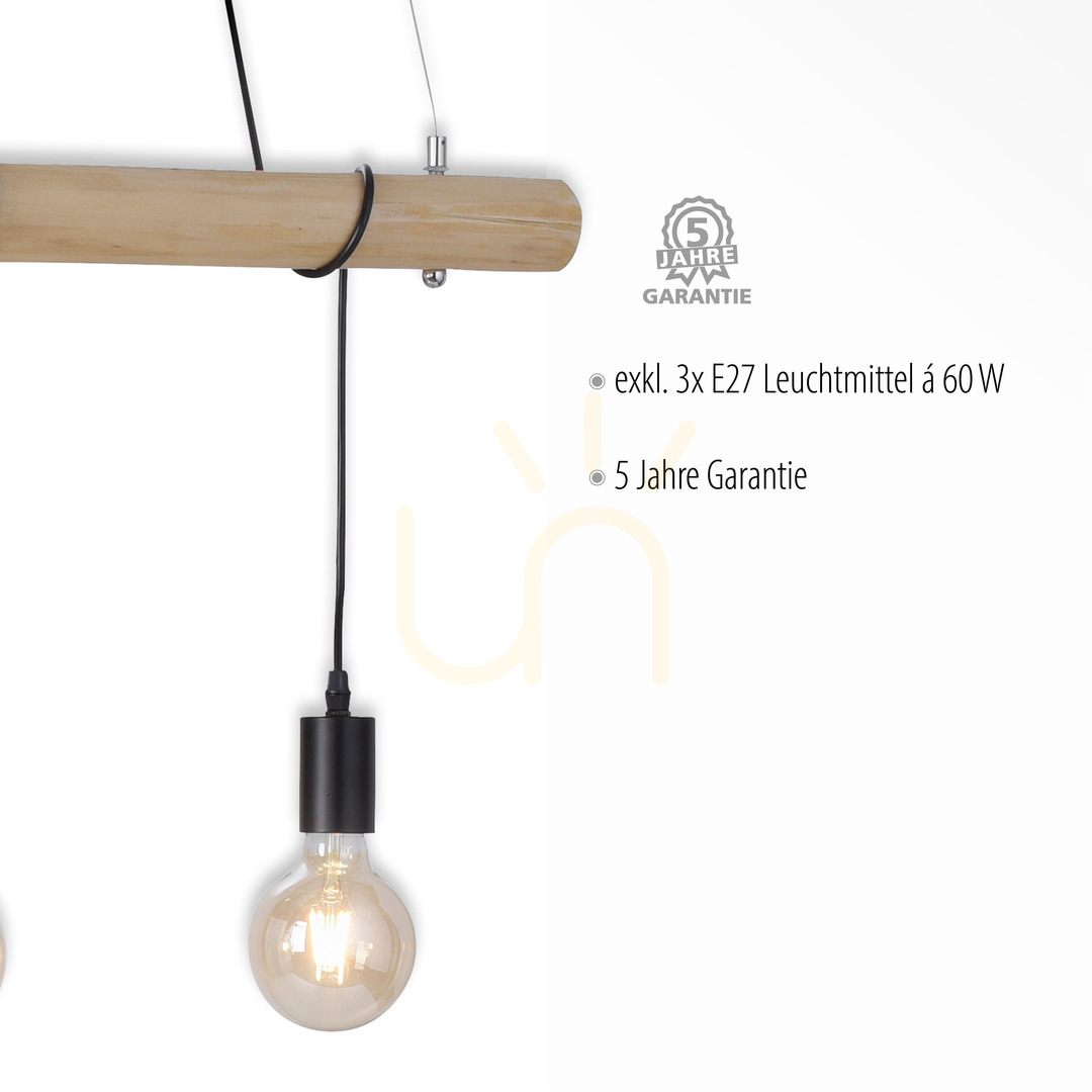 Display EDGAR Pendellampa 15503-18 Svart 3xE27 EDGAR Pendellampa 15503-18 Svart 3xE27
