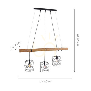 EDGAR Pendellampa 15503-18 Svart 3xE27 7 EDGAR Pendellampa 15503-18 Svart 3xE27 small 7