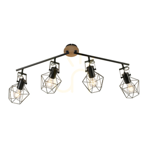 Plafond JARO 15674-78 Svart 4xE27 small 12