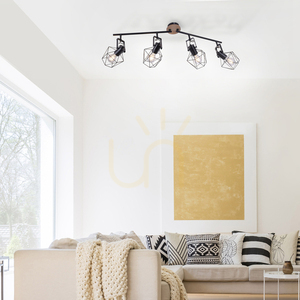 Plafond JARO 15674-78 Svart 4xE27 small 2