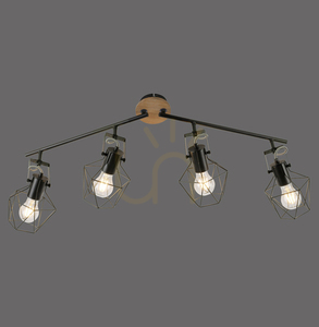 Plafond JARO 15674-78 Svart 4xE27 small 0