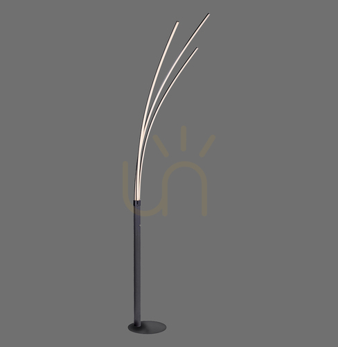 Kontrollera MAJA Golvlampa 15383-18 Svart 3xLED