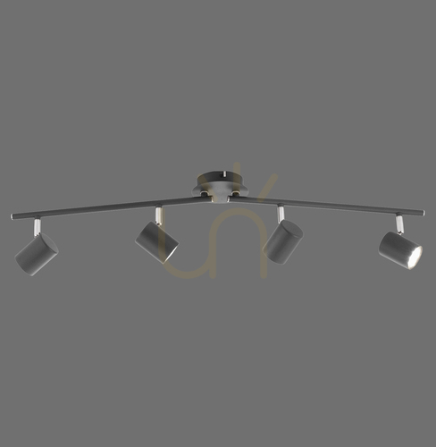 Kontrollera Zuma Line Tarik 11944-13 antracit taklampa 4×GU10