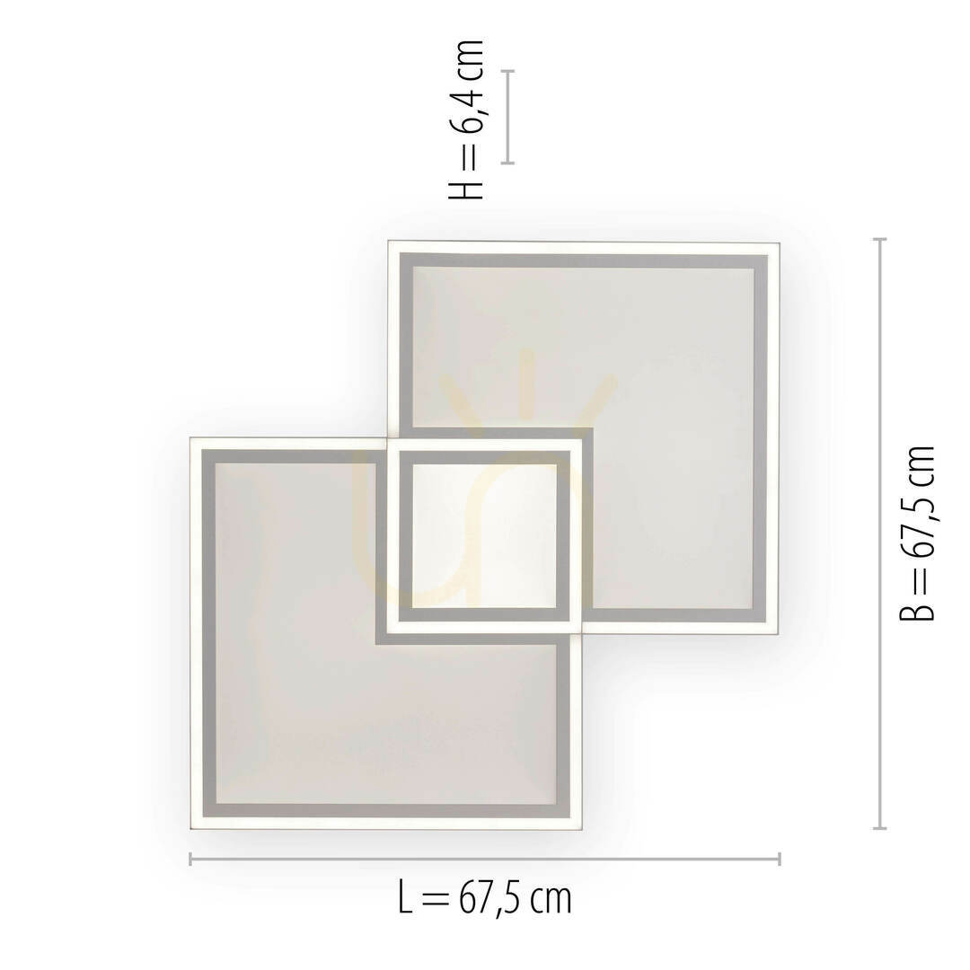 Förhandsvisning Plafond EDGING 14855-16 Vit 1xLED Plafond EDGING 14855-16 Vit 1xLED